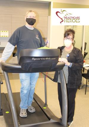 Healthcare Hero Val Cleveland, RN and Rod Mallison